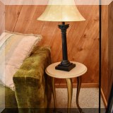 F125. Italian marble top side table.